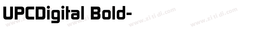 UPCDigital Bold字体转换